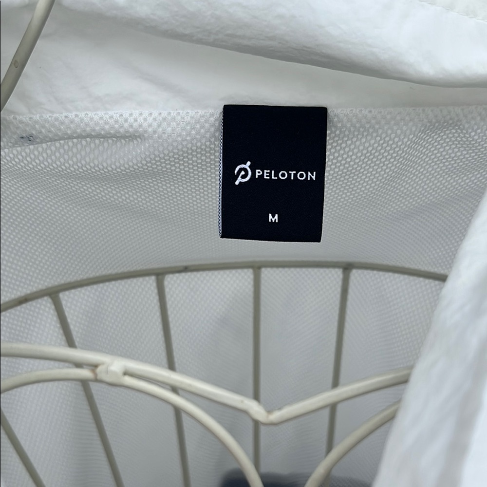 Peloton Navy and White Jacket with Pink Zipper - Picture 4 of 6